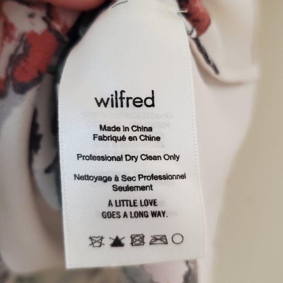 Aritzia Wilfred Silk Floral Off Shoulder Blouse - Picture 6 of 10